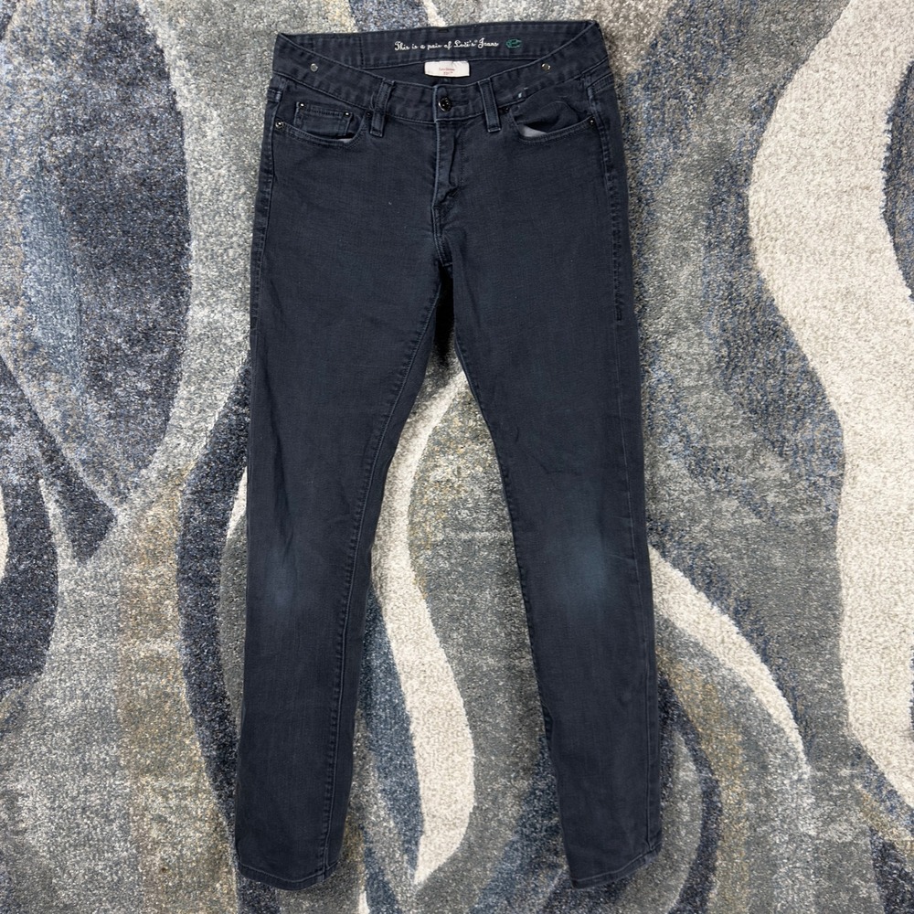 Levis Eco Line 531 Low Skinny Jeans Womens‎ 6L W28 Faded Black Stretch Cotton